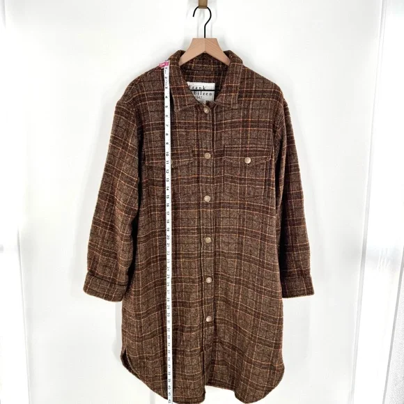 Frank & Eileen Gavin Italian Wool Blend Bouclé Shirt Jacket Shacket Size Medium